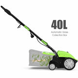 2-in-1 Electric Lawn Dethatcher & Scarifier, 12 Amp 13" Corded Grass Dethatcher with 40L Collection Bag