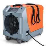 163 PPD Commercial Dehumidifier Built-in Pump & Drain Hose, Auto Defrost, Portable Industrial Dehumidifier for Basement