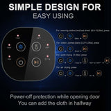 13.2 lb Portable Clothes Dryer, 1700W Electric Compact Front Load Tumble Dryer with Stainless Steel Tub for Apartments & Small Spaces