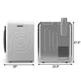 13.2 lb Portable Clothes Dryer, 1700W Electric Compact Front Load Tumble Dryer with Stainless Steel Tub for Apartments & Small Spaces