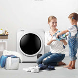 13.2 lb Portable Clothes Dryer, 1700W Electric Compact Front Load Tumble Dryer with Stainless Steel Tub for Apartments & Small Spaces