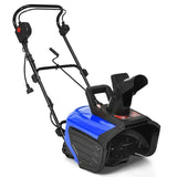 18" Electric Snow Thrower, 15AMP Corded Snow Blower with 180° Rotatable Chute, 10-Inch Clearing Depth