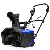 18" Electric Snow Thrower, 15AMP Corded Snow Blower with 180° Rotatable Chute, 10-Inch Clearing Depth