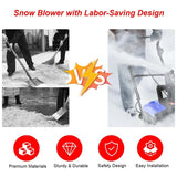 18" Electric Snow Thrower, 15AMP Corded Snow Blower with 180° Rotatable Chute, 10-Inch Clearing Depth