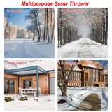 18" Electric Snow Thrower, 15AMP Corded Snow Blower with 180° Rotatable Chute, 10-Inch Clearing Depth