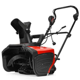 18" Electric Snow Thrower, 15AMP Corded Snow Blower with 180° Rotatable Chute, 10-Inch Clearing Depth