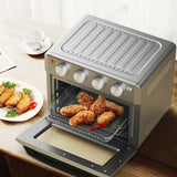 19 QT Toaster Oven Countertop, 7-in-1 1550W Convection Air Fryer with Timer, Temperature Control, 5 Accessories