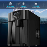 36LBS/24H 2 In 1 Countertop Ice Maker Water Dispenser, Auto-Clean Portable Ice Machine