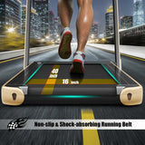 2-in-1 Folding Treadmill with Dual Display, 2.25HP Under Desk Treadmill Walking Pad, Bluetooth/Remote, Compact Jogging Machine for Home Office