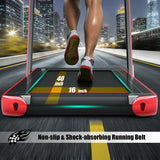 2-in-1 Folding Treadmill with Dual Display, 2.25HP Under Desk Treadmill Walking Pad, Bluetooth/Remote, Compact Jogging Machine for Home Office