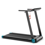 2.25HP Electric Folding Treadmill, Smart APP Control Walking Running Machine with HD LED Display & Device Holder