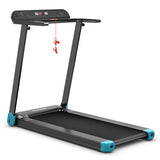 2.25HP Electric Folding Treadmill, Smart APP Control Walking Running Machine with HD LED Display & Device Holder
