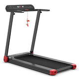 2.25HP Electric Folding Treadmill, Smart APP Control Walking Running Machine with HD LED Display & Device Holder