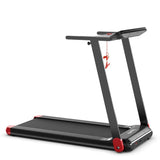 2.25HP Electric Folding Treadmill, Smart APP Control Walking Running Machine with HD LED Display & Device Holder