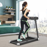 2.25HP Electric Folding Treadmill, Smart APP Control Walking Running Machine with HD LED Display & Device Holder