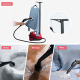 2000W Heavy Duty Steam Cleaner, Multipurpose Household Steamer with 19 Accessories & 1.5L Tank, Chemical-Free Cleaning for Floor, Car, Window