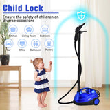2000W Heavy Duty Steam Cleaner, Multipurpose Household Steamer with 19 Accessories & 1.5L Tank, Chemical-Free Cleaning for Floor, Car, Window