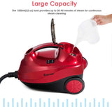 2000W Heavy Duty Steam Cleaner, Multipurpose Household Steamer with 19 Accessories & 1.5L Tank, Chemical-Free Cleaning for Floor, Car, Window
