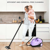 2000W Heavy Duty Steam Cleaner, Multipurpose Household Steamer with 19 Accessories & 1.5L Tank, Chemical-Free Cleaning for Floor, Car, Window