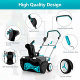 40V 20" Electric Snow Thrower with Dual LED Lights, Cordless Snow Blower w/2 x 4.0 Ah Battery & Charger