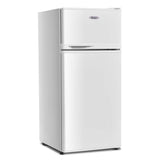 3.4 Cu.Ft Compact Refrigerator, 2-Door Mini Fridge with Freezer & Removable Glass Shelves for Dorm, Bedroom, Office