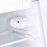 2-Door Mini Fridge with Freezer, 3.2 Cu.Ft Compact Refrigerator with Removable Glass Shelves & Mechanical Control for Dorm, Apartment