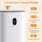 35L Large Towel Warmer Bucket with Dryer, PTC Air Heater, Timer & Auto Shut Off for Oversized Towels, Bathrobes & Blankets