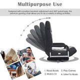 360° Swivel Floor Gaming Chair, 6-Position Adjustable Folding Floor Rocker Chair with Armrests & Padded Backrest for Games, Reading