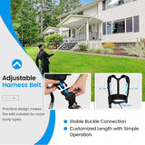 18FT Telescoping Pressure Washer Wand Kit, 4000PSI Commercial Power Washer Extension with 5 Spray Nozzles, 2 Adapters & Support Belt