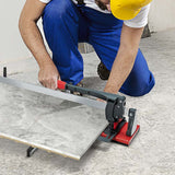 48" Manual Floor Tile Cutter with Tungsten Carbide Cutting Wheel, Removable Scale & 4 Adjustable Brackets