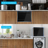 Countertop Dishwasher Portable, 6 Place Setting Built-in Dishwasher with LED Touch Screen, Doorknob
