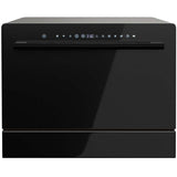 Countertop Dishwasher Portable, 6 Place Setting Built-in Dishwasher with LED Touch Screen, Doorknob