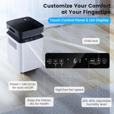 70-Pint Dehumidifier for Basement Home, 4,500 Sq.Ft Dehumidifier with Drain Hose, Pump, 2.2 Gal Water Tank, 24H Timer