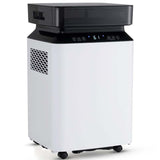 90-Pint Dehumidifier for Basement Home, 6000 Sq.Ft Dehumidifier with Drain Hose, Pump, 2.2 Gal Water Tank, 24H Timer