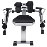 Full Motion Hydraulic Rowing Machine for Cardio Exercise, Folding Rower with LCD Monitor, Adjustable Resistance