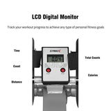 Full Motion Hydraulic Rowing Machine for Cardio Exercise, Folding Rower with LCD Monitor, Adjustable Resistance