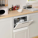 72 Pcs Large Capacity Countertop Dishwasher Portable Built-In Dishwasher with 6 Places Setting