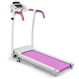 2 HP Folding Electric Treadmill, 800W Compact Motorized Running Machine with 12 Preset Programs & LCD Monitor for Home Gym