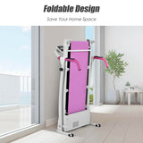 2 HP Folding Electric Treadmill, 800W Compact Motorized Running Machine with 12 Preset Programs & LCD Monitor for Home Gym