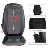 Electric Massage Seat Cushion with Heat, 3D Deep Rolling Kneading Shiatsu Whole Back Massager, Portable Massage Cushion
