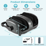 Shiatsu Foot & Calf Massager with Heat, Vibration Compression Electric Leg Massager for Neuropathy, Plantar Fasciitis Relief, Muscle Arm Relax