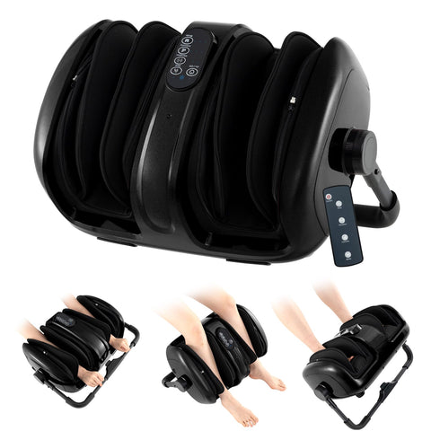 Shiatsu Foot & Calf Massager with Heat, Vibration Compression Electric Leg Massager for Neuropathy, Plantar Fasciitis Relief, Muscle Arm Relax