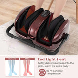 Shiatsu Foot & Calf Massager with Heat, Vibration Compression Electric Leg Massager for Neuropathy, Plantar Fasciitis Relief, Muscle Arm Relax