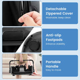 Shiatsu Foot & Calf Massager with Heat, Vibration Compression Electric Leg Massager for Neuropathy, Plantar Fasciitis Relief, Muscle Arm Relax