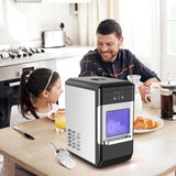 44LBS/24H Portable Nugget Ice Maker Countertop Self-Cleaning Ice Making Machine with Ice Shovel