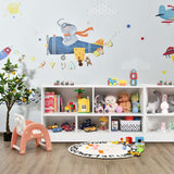 5-Cube Wooden Toy Storage Organizer, 2-Tier Kids Bookcase with Open Shelves, Multipurpose Classroom Furniture for Playroom & Nursery