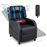 Massage Gaming Recliner with Bluetooth Speaker, Adjustable Footrest & Lumbar Support, Racing Style Gaming Sofa Chair Home Theatre Seating