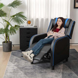 Massage Gaming Recliner with Bluetooth Speaker, Adjustable Footrest & Lumbar Support, Racing Style Gaming Sofa Chair Home Theatre Seating