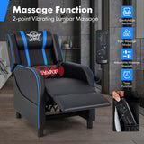 Massage Gaming Recliner with Bluetooth Speaker, Adjustable Footrest & Lumbar Support, Racing Style Gaming Sofa Chair Home Theatre Seating