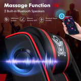 Massage Gaming Recliner with Bluetooth Speaker, Adjustable Footrest & Lumbar Support, Racing Style Gaming Sofa Chair Home Theatre Seating